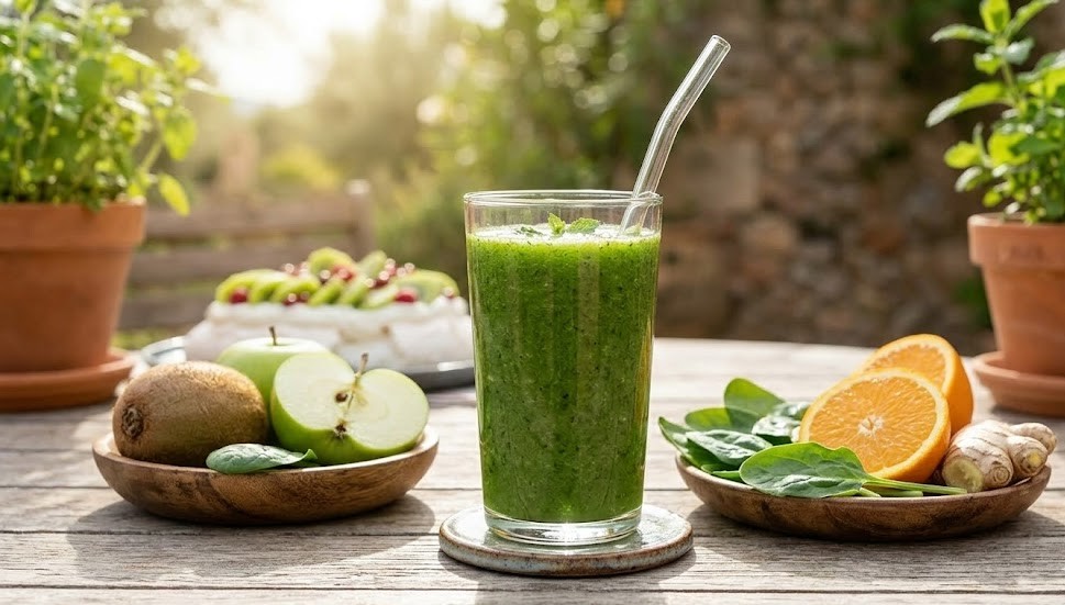 Smoothie vert au kiwi