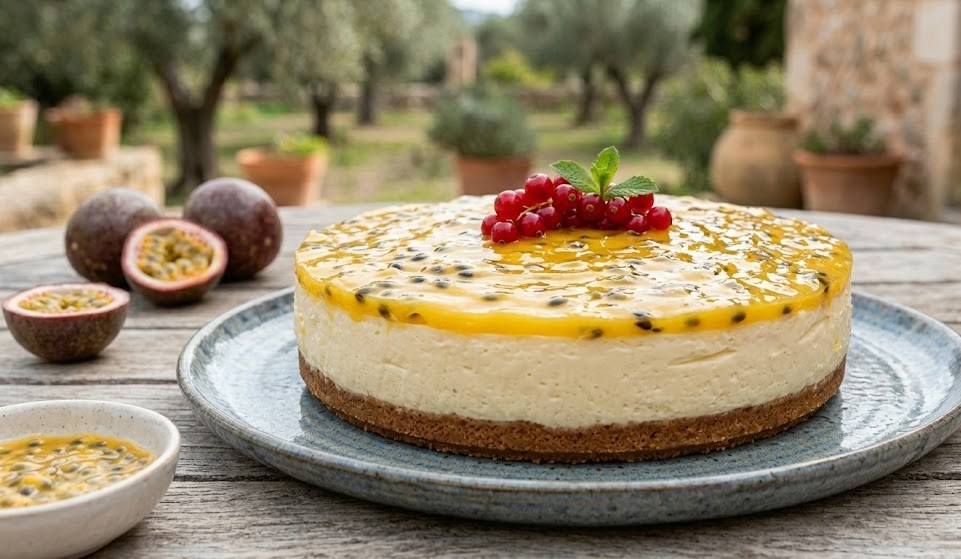 Passion fruit cheesecake